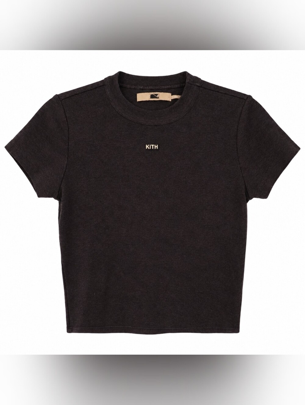 Kith Men's Dark Grey Crewneck Crop top